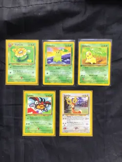 Pokemon Cards: Neo Genesis 5 Card 1st Edition Non-Holo Lot - Image 1