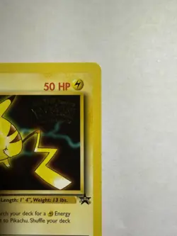 Pokemon Pikachu Black Star Promo Card Wizards 1999 - Image 4