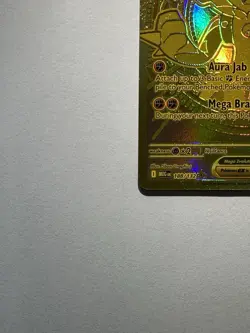 Mega Lucario EX 188/132 Hyper Rare Gold Mega Evolutions Pokemon Card NM - Image 5