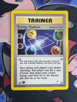 Pokemon Card - Energy Stadium 1st Edition Neo Destiny 99/105 NM - Image 1