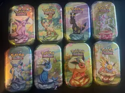 Pokemon Prismatic Evolutions Costco Mini Tins Cosmo Promo Cards (8 Cards Total) - Image 1