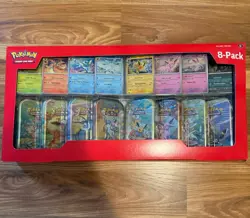 Pokemon TCG Prismatic Evolutions Costco 8 Mini-Tin Bundle w/ Promo Cards NEW - Image 1