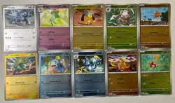Pokemon 10 Card Mega Evolution Reverse Holo Lot No Duplicates Sobble Shuckle ++ - Image 1