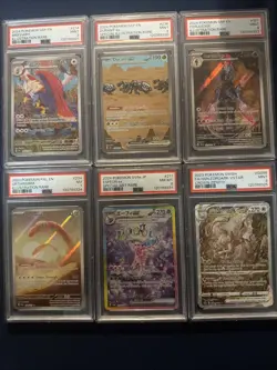 Pokemon PSA Graded Card Lot - PSA 9, 8, 7; 6 Slabs Braviary, Ceruledge Espeon - Image 1