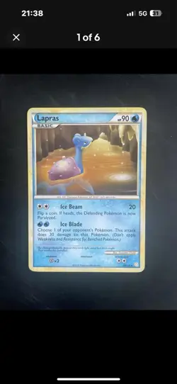 Pokemon TCG Lapras Non Holo Bundle 3 Cards Private Listing Only - Image 3