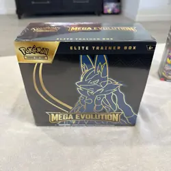 Pokemon Trading Card Game TCG Mega Evolution Elite Trainer Box ETB Lucario NEW - Image 1