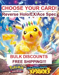 Surging Sparks SV08 - Complete Your Set - Pick Your Card: H/RH/EX Pokemon NM/M - Image 1