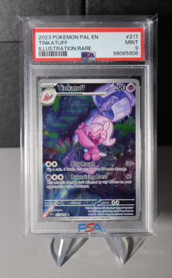 Tinkatuff Illustration Rare Pokemon TCG Paldea Evolved Card 217/193 PSA 9 - Image 1