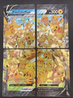 Pikachu V-Union 4-Card Set Pokemon TCG SWSH139-142 Holo Promo - NM - Image 1