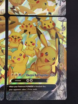 Pikachu V-Union 4-Card Set Pokemon TCG SWSH139-142 Holo Promo - NM - Image 5