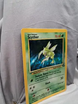 Pokemon 1999 Scyther #10/64 jungle Set Holo Raw Card - Image 2