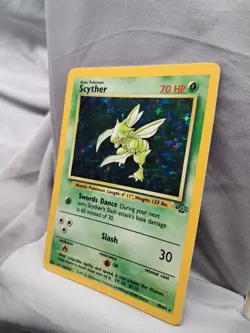 Pokemon 1999 Scyther #10/64 jungle Set Holo Raw Card - Image 3