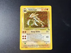 Pokemon TCG Kabutops Holo Rare Card 9/62 Fossil Unlimited LP- - Image 1
