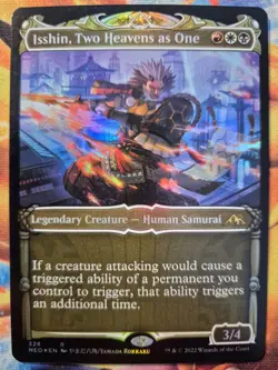 Isshin, Two Heavens as One Showcase Foil Magic The Gathering Card, Kamigawa, 328 - Image 1