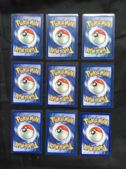Pokemon Cards: Shadowless Base Set 37 Card Non-Holo Lot - Image 4