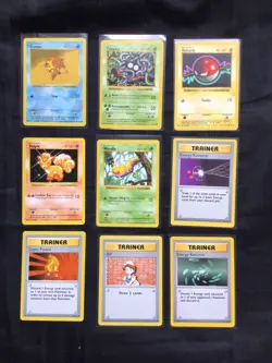 Pokemon Cards: Shadowless Base Set 37 Card Non-Holo Lot - Image 5