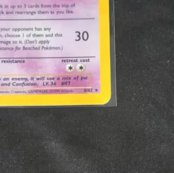 Hypno 1st Edition Holo Fossil #8 Vintage 1999 Pokemon Trading Card Game - Image 5