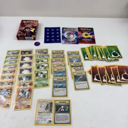 Pokemon GIOVANNI Theme Deck WOTC Complete Gym Challenge Cards TCG Coin Manual 742818062282 - Image 1