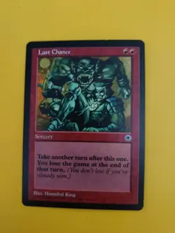 Last Chance. Portal Old Vintage. Sorcery MTG Card. - Image 1