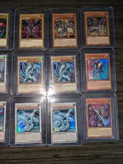 Yugioh 18 Card Lot , Blue Eyes White Dragon , Red Eyes Alt Art Secret Rare - Image 5
