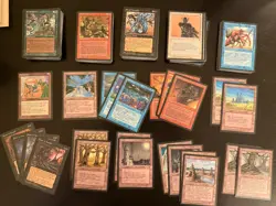 Magic The Gathering Fallen Empires Lot Of 230 LP/NM With Lands, Rainbow Vale - Image 1