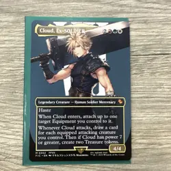 MTG Final Fantasy English Cloud, Ex-SOLDIER Borderless 0202 Non-Foil - Image 1