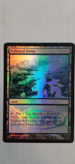 MTG Magic The Gathering MP JUDGE PROMO POLLUTED DELTA Foil - Image 1