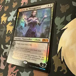 Liliana, The Necromancer FOIL - Magic 2019 Excellent Magic MTG 291/280 - Image 2