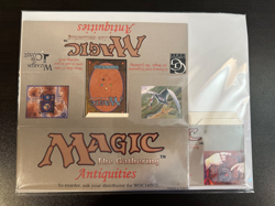 MTG/Magic the Gathering Antiquities - Folded Empty Box and Pack - Image 1