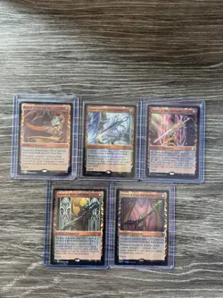 Set of 5 Kaladesh Invention Swords Fire & Ice/Feast & Famine MTG NM/LP - Image 1