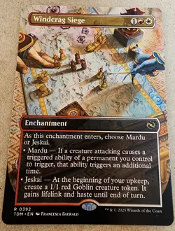 Windcrag Siege - #392 Regular (Borderless) Tarkir: Dragonstorm - Mtg - Image 1
