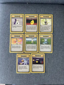 Pokemon TCG Trainer Base Set Rare Lot LP+ - Image 1