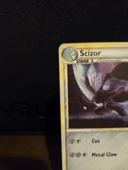 Pokemon Scizor TCG 7/90 Holo Rare HGSS Undaunted 🌟HOLO BLEED/SWIRL🌟 - Image 4