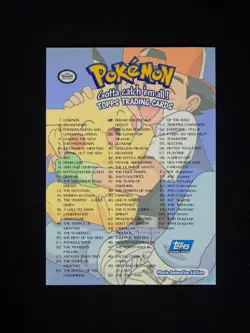 topps Pokemon The First Movie Mewtwo Strike's Back Rainbow Foil Checklist - Image 2