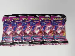 Pokemon TCG Sword & Shield Fusion Strike Sleeved Booster Pack Lot of 6 820650809170 - Image 1