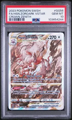 Pokemon Hisuian Zoroark Vstar GG56/GG70 PSA 10 - Image 1