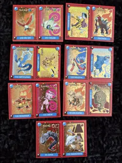 Pokemon Pokedex 2022 Stickers Gold Star Foil Peru Set Of 20 - Image 3