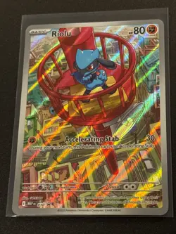 Pokemon Mega Evolutions Riolu IR Full Art Promo Near Mint 010 - Image 1