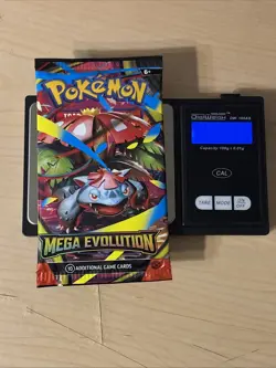 HEAVYU 22.75 Grams! Pokemon Mega Evolution Factory Sealed Booster Pack!! - Image 1