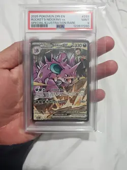 Pokemon TCG Team Rockets Nidoking EX 233/182 Destined Rivals PSA 9 - Image 4