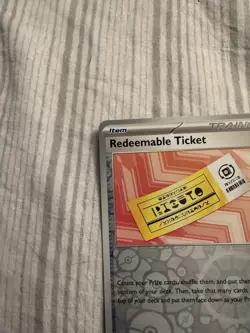 Pokemon TCG Trainer Redeemable Ticket Reverse Holo 156/159 Journey Together NM - Image 2