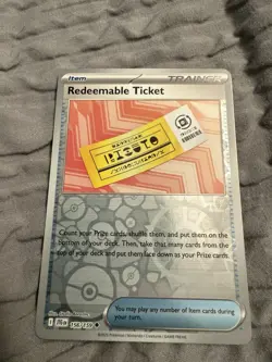 Pokemon TCG Trainer Redeemable Ticket Reverse Holo 156/159 Journey Together NM - Image 3