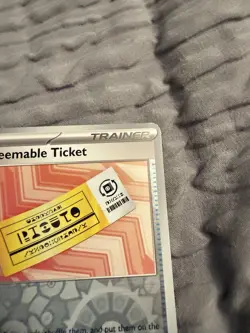 Pokemon TCG Trainer Redeemable Ticket Reverse Holo 156/159 Journey Together NM - Image 5