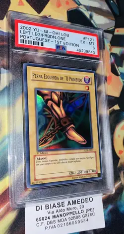 YU GI OH PSA 6 LEFT LEG/FORBIDDEN ONE LDB-P121 1st EDITION PORTUGUESE 2002! - Image 3