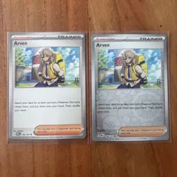 Arven Trainer Card Sv03: Obsidian Flames Pokemon TCG 186/197 Holo & Reverse Holo - Image 1