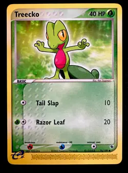 Treecko 76/109 LP Ruby and Sapphire Pokemon Vintage Card - Image 1