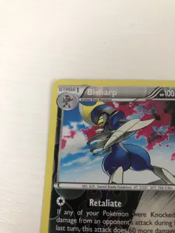 Pokemon TCG XY Steam Siege - Bisharp #64/114 - Reverse Holo Rare Card LP - Image 3