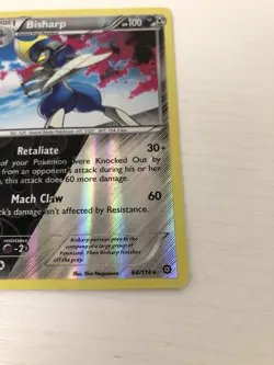 Pokemon TCG XY Steam Siege - Bisharp #64/114 - Reverse Holo Rare Card LP - Image 5