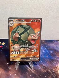 Pokemon Golem EX TCG Full Art Holo Rare Card 189/165 Scarlet & Violet 151 NM - Image 1