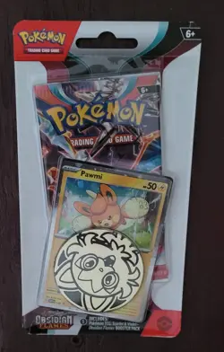 POKEMON TCG SCARLET & VIOLET OBSIDIAN FLAMES PACK, PAWMI PROMO CARD COIN SEALED - Image 1